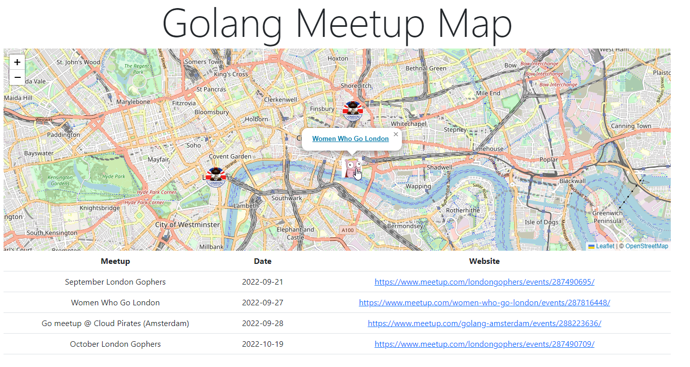 Golang Meetup Map - 3 Days to Put Markers on a Map. Dear Jelly Beans, Why.